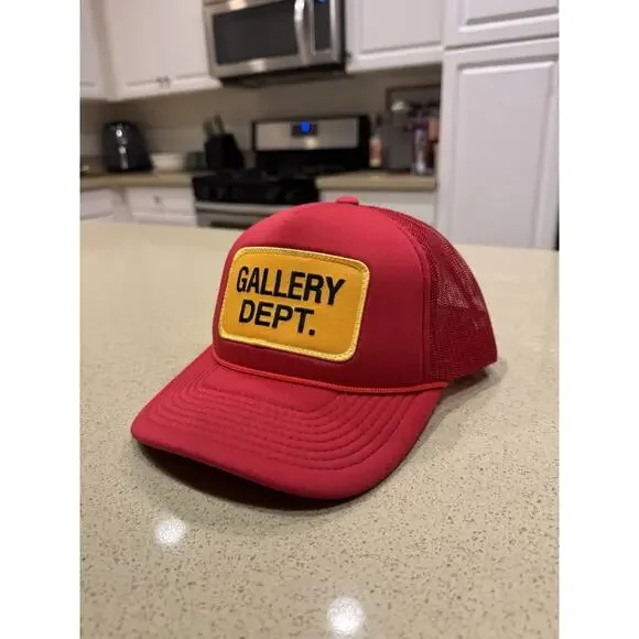 Gallery Dept. Souvenir Trucker Cap Red Mesh Logo Hat